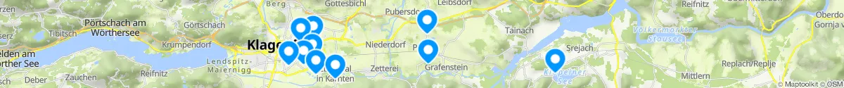 Kartenansicht für Apotheken-Notdienste in der Nähe von Grafenstein (Klagenfurt  (Land), Kärnten)